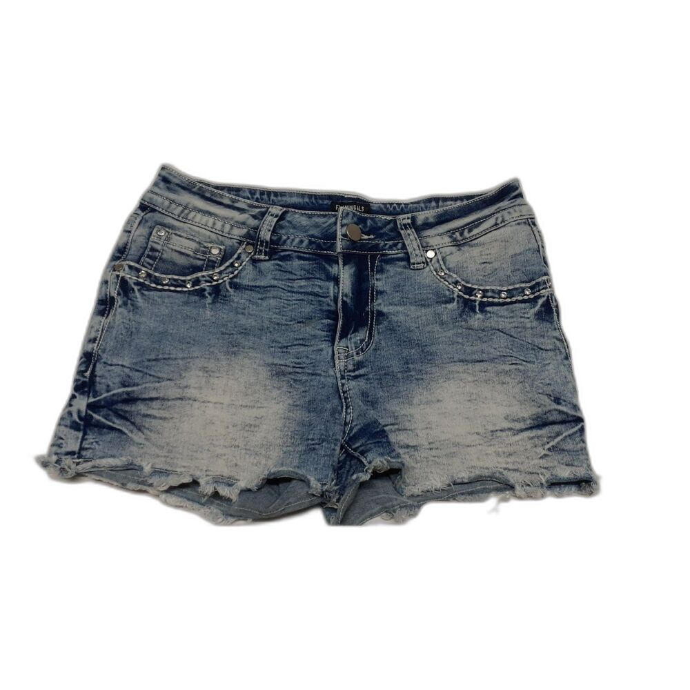 Flamingals Women’s Denim Shorts Size M Medium Distressed #523